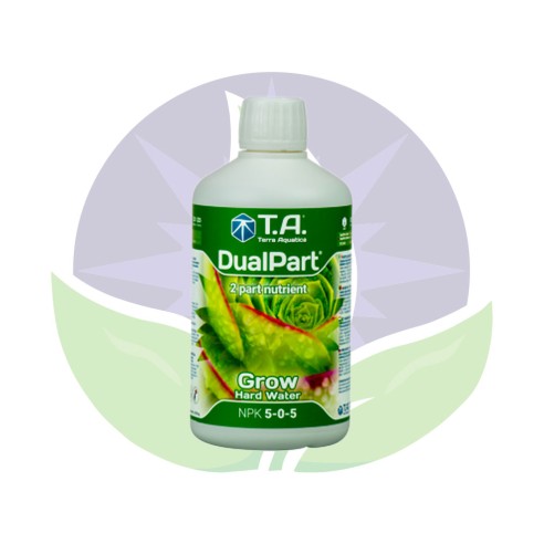 Engrais Croissance Dualpart Grow Eau Dure de 500 ml à 5L - Terra Aquatica